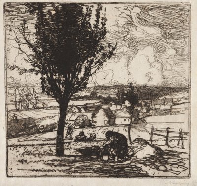 Přání Jouy-le-Moutier, 1893. od Auguste Louis Lepère