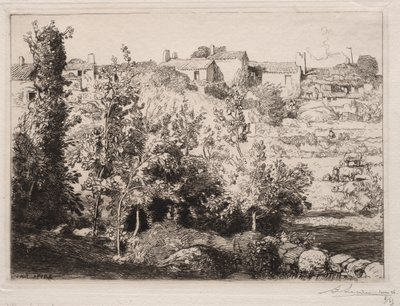 Vesnice Meule od Auguste Louis Lepère