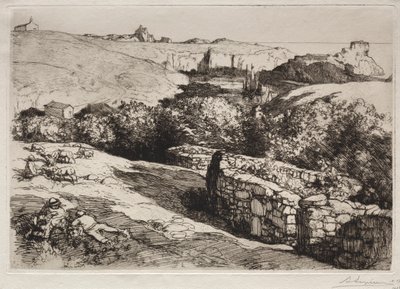 Vue du Port de la Meule, 1907. od Auguste Louis Lepère