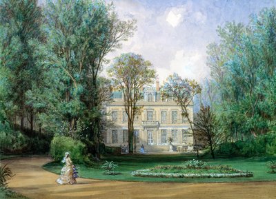 Hotel Rainbeaux, Avenue des Champs Elysees a 57 Rue de Ponthieu, Paříž, 1868 (wc na papíře) od Auguste Paul Charles Anastasi