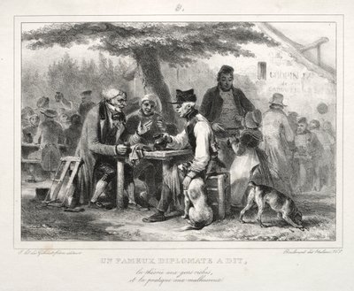 Album pro rok 1832: Slavný diplomat řekl..., 1832. od Auguste Raffet
