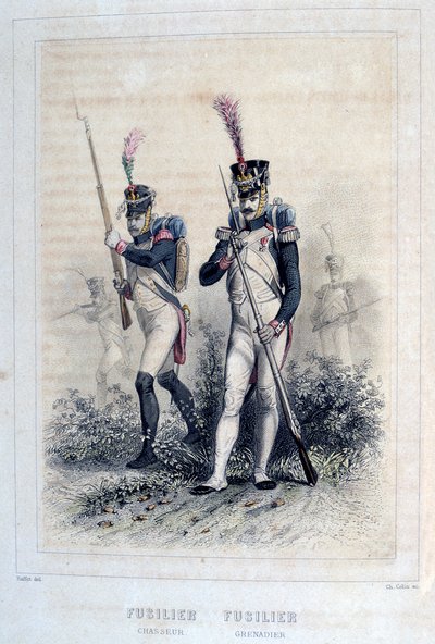 Granátník a střelci střelci, 1859. od Auguste Raffet