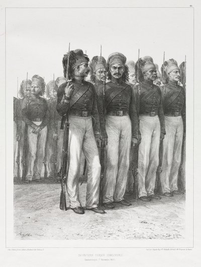 Infanterie Turque, Chasseurs, 1837. od Auguste Raffet