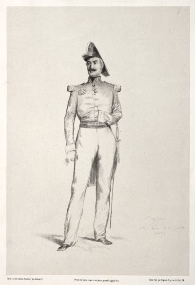 La Maréchal Baraquey dHilliers, 1859. od Auguste Raffet