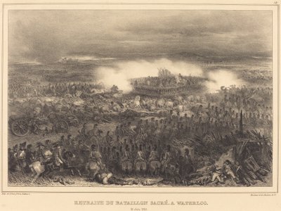 Ústup u Waterloo od Auguste Raffet
