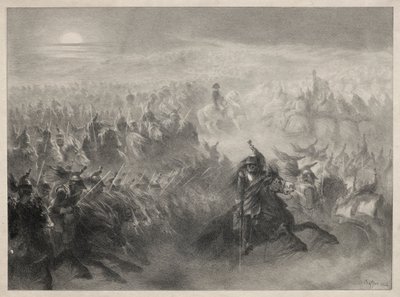 Recenze v noci od Auguste Raffet