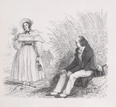 Dcera lidu z Úplných Bérangerových děl, 1836 od Auguste Raffet