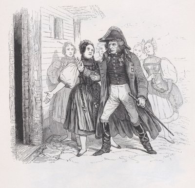 Vypovězený z Úplných Bérangerových děl, 1836. od Auguste Raffet