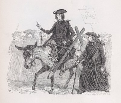 Misionáři z The Complete Works of Béranger, 1836. od Auguste Raffet