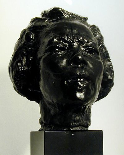 Hanoko (bronz) (čb fotografie) od Auguste Rodin