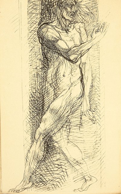 Ilustrace pro Les Fleurs du Mal Květiny zla od Charlese Baudelaira, 1887-1888. od Auguste Rodin