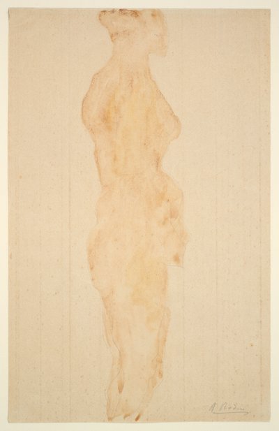 Nude Stojící, Boční Pohled od Auguste Rodin