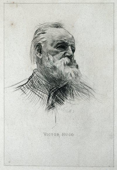 Portrét spisovatele Victora Huga od Auguste Rodin