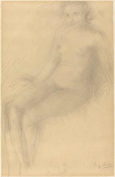 Sedící ženský akt od Auguste Rodin