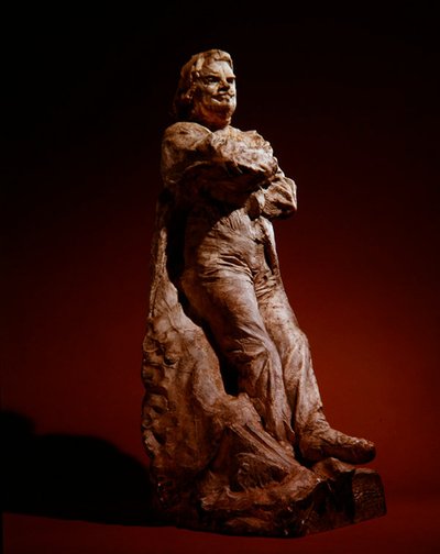 Studie Balzaca v kabátě, 1892-95 (sádra) od Auguste Rodin
