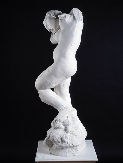 Vnitřní hlas, viděný z profilové sochy (mramor) od Auguste Rodin