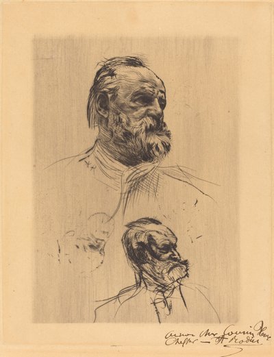 Victor Hugo, tři čtvrtiny od Auguste Rodin