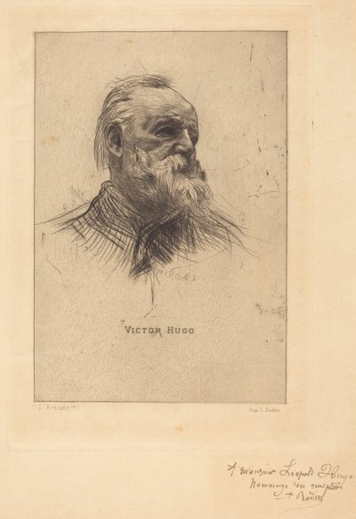 Victor Hugo, „De Trois Quarts“ od Auguste Rodin