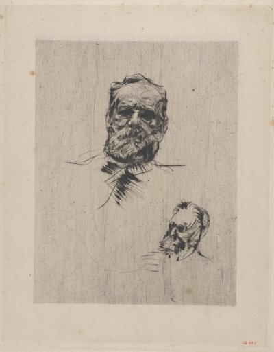 Victor Hugo plná tvář, 1885. od Auguste Rodin