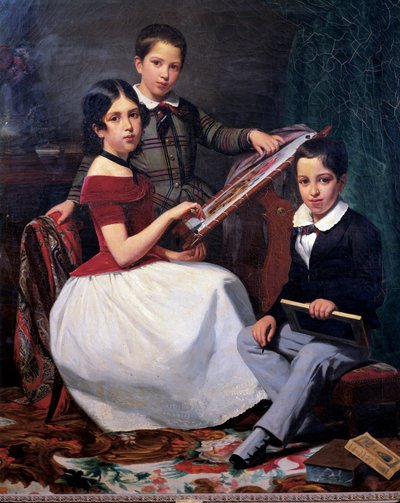 Děti radního Joaquina Torquata Alvese Ribeira od Auguste Roquemont