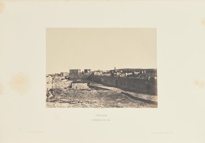 Jeruzalém. Pevnost Sion od Auguste Salzmann
