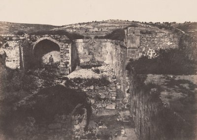 Jérusalem: Marie Magdalény (Jeruzalém: kostel sv. Marie Magdalény),1854 (foto) od Auguste Salzmann