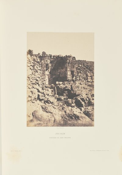 Jeruzalém. Fontána svatého Filipa od Auguste Salzmann
