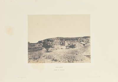 Jeruzalém. Jeremiášova jeskyně od Auguste Salzmann