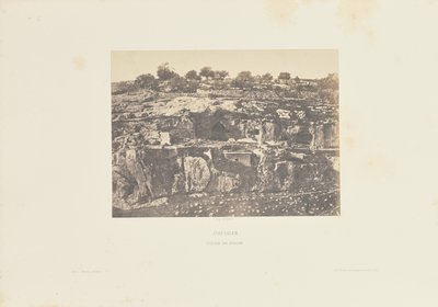 Jeruzalém. Vesnice Siloam od Auguste Salzmann