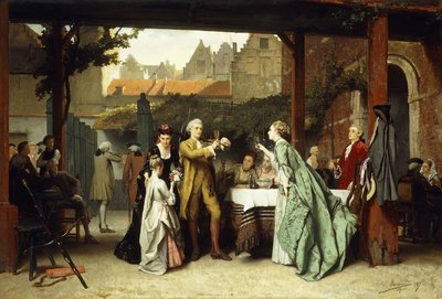 Opékání vítěze, 1870 od Auguste Serrure