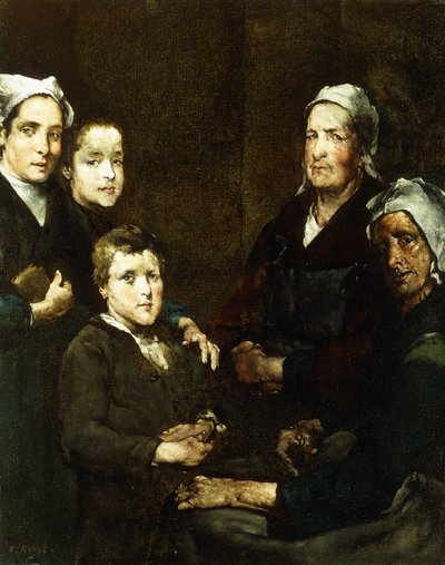Bretonská rodina; Bretonská rodina, od Auguste Theodule Ribot
