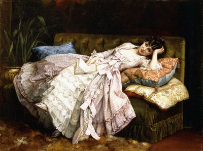 Ležící kráska, 1877 od Auguste Toulmouche