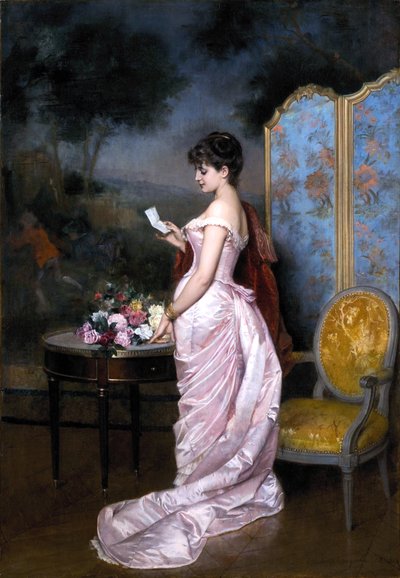 "Milostný dopis" od Auguste Toulmouche od Auguste Toulmouche