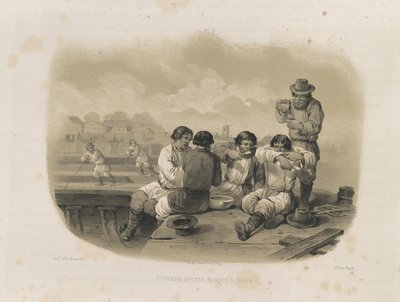 Stavitelé na lodi Z: Stavba katedrály svatého Izáka, 1845 od Auguste de Montferrand