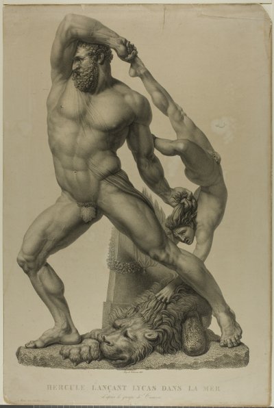 Herkules hází lichy do moře od Auguste de Valmont