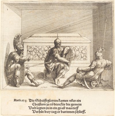 Kristus v hrobě, 1548. od Augustin Hirschvogel