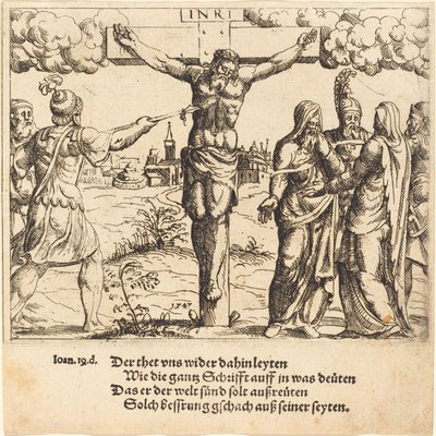 Kristus je probodnut kopím, 1547. od Augustin Hirschvogel