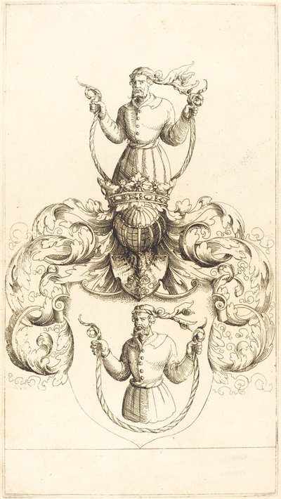 Erb neznámého muže. od Augustin Hirschvogel