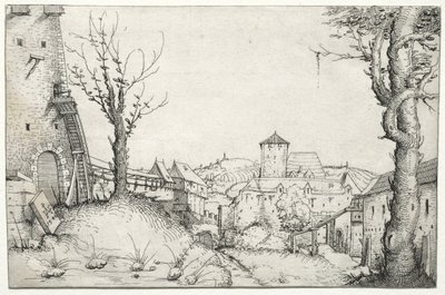 Nádvoří zámku, 1546. od Augustin Hirschvogel