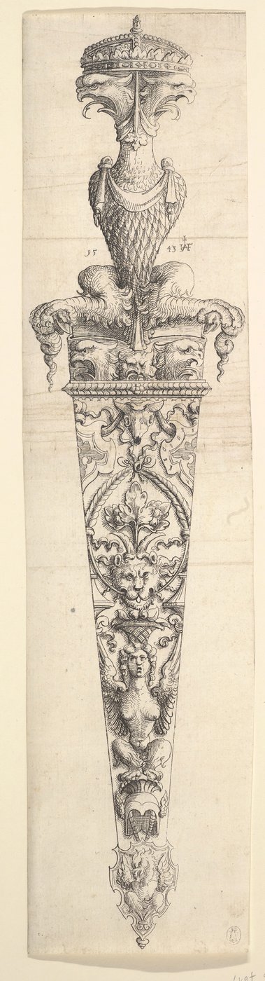 Design pro dýku a pochvu, 1543. od Augustin Hirschvogel