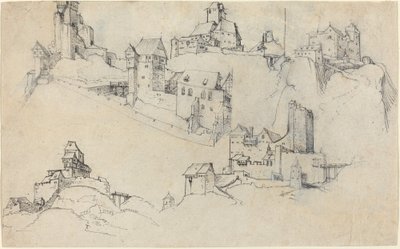 Hilltop Castles, c. 1546. od Augustin Hirschvogel
