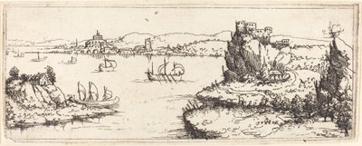 Krajina s plachetnicemi, 1546. od Augustin Hirschvogel