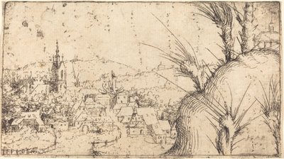Krajina s městem vlevo, 1549. od Augustin Hirschvogel