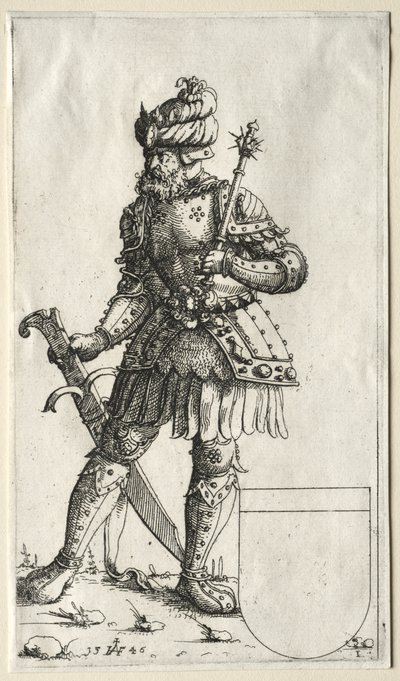 Zikmund II., polský král od Augustin Hirschvogel