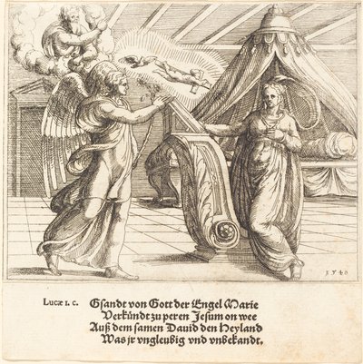 Zvěstování, 1548. od Augustin Hirschvogel