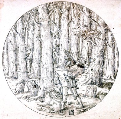 The Chase, c1513-1553 od Augustin Hirschvogel