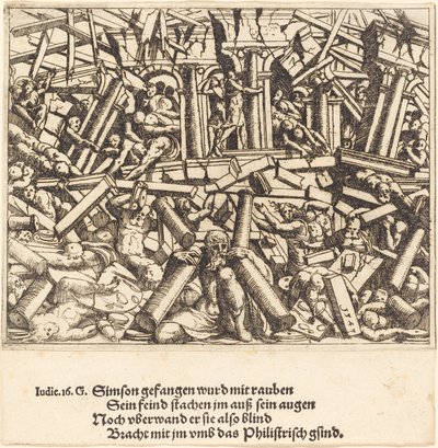 Smrt Samsona, 1547. od Augustin Hirschvogel