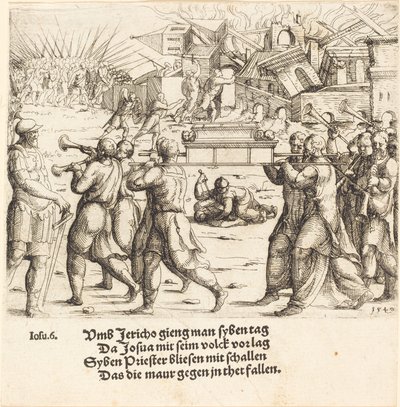 Pád Jericha, 1540. od Augustin Hirschvogel