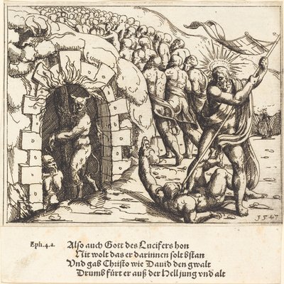 The Harrowing of Hell, 1547. od Augustin Hirschvogel
