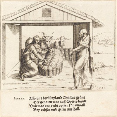 Narození Páně, 1548. od Augustin Hirschvogel